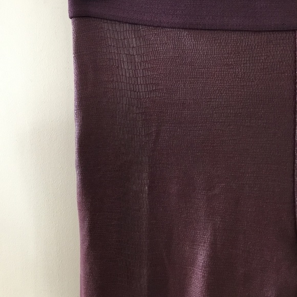David Lerner Barlow Oxblood Coated Legging Pants - Picture 2 of 11